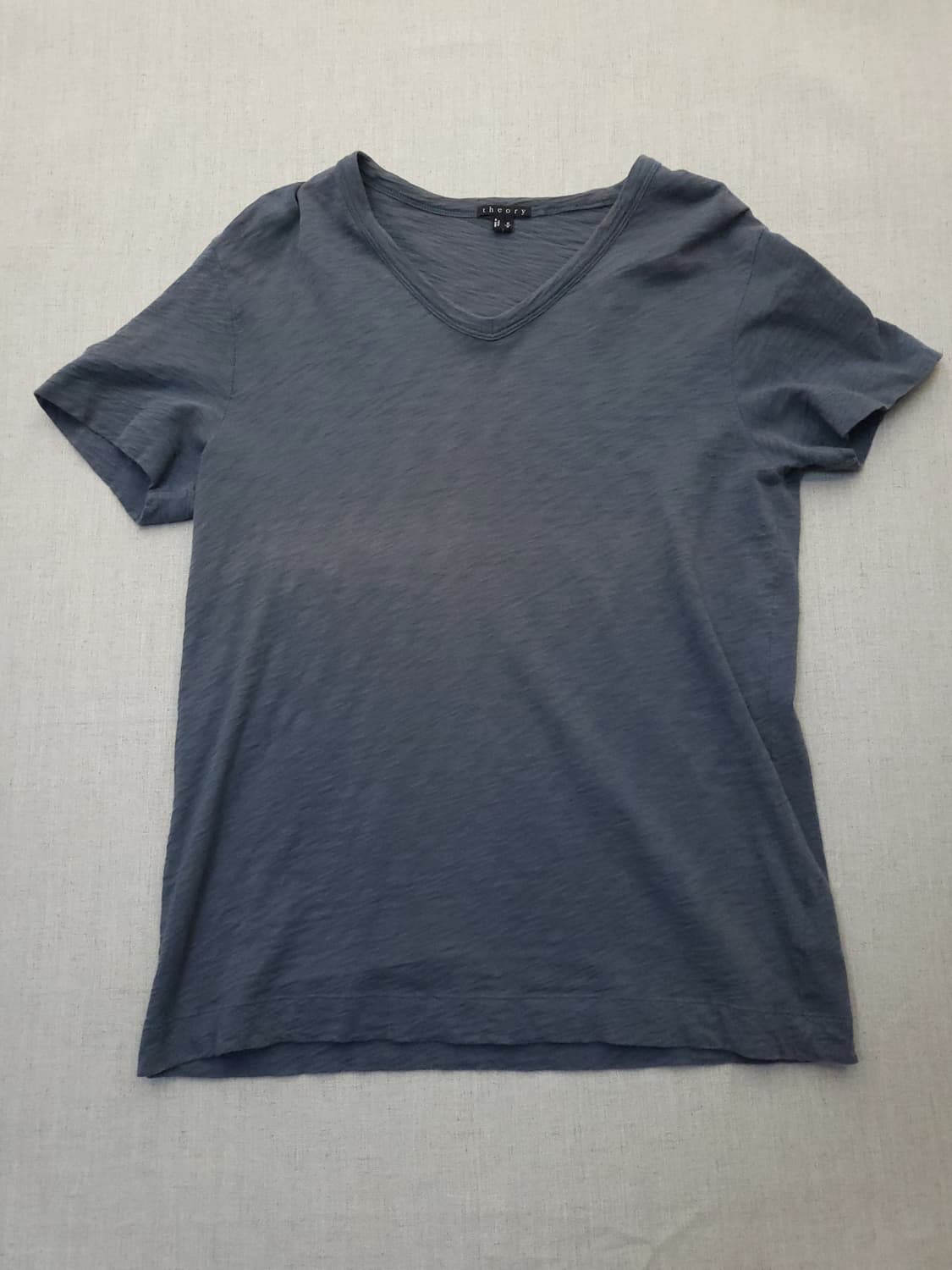 띠어리 V넥 반팔 티셔츠 블루 m 상품이미지1