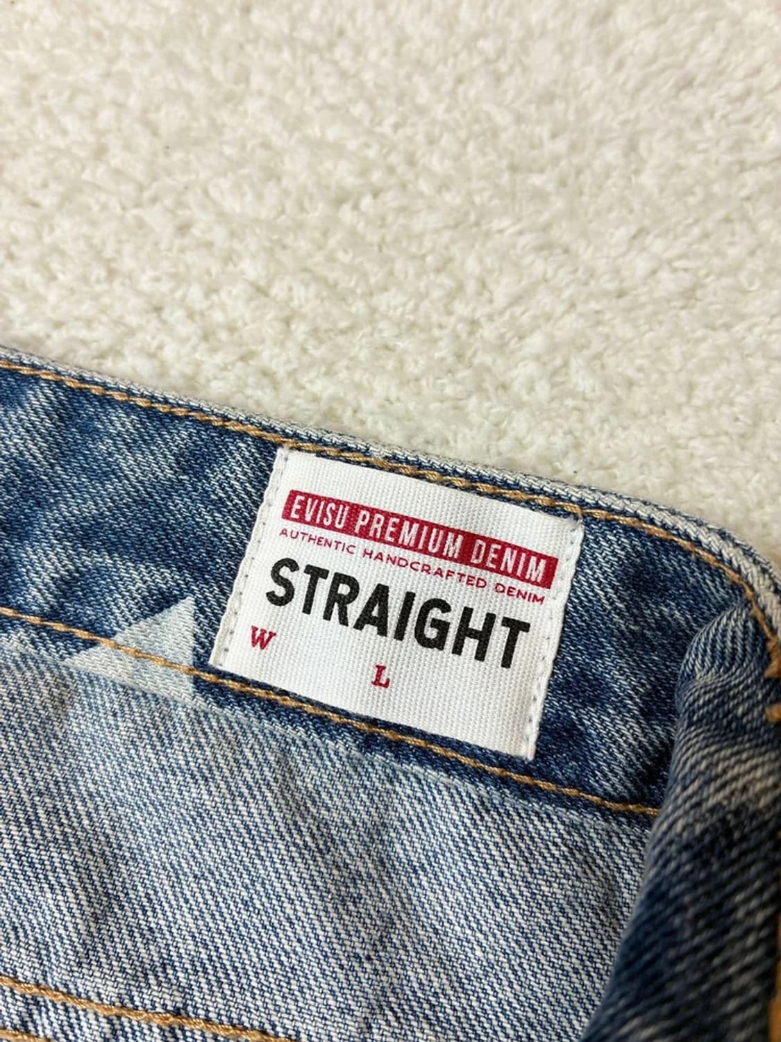 에비수 EVISU 20ss 패턴 스트레이트 데님 팬츠 PN6698 상품이미지8