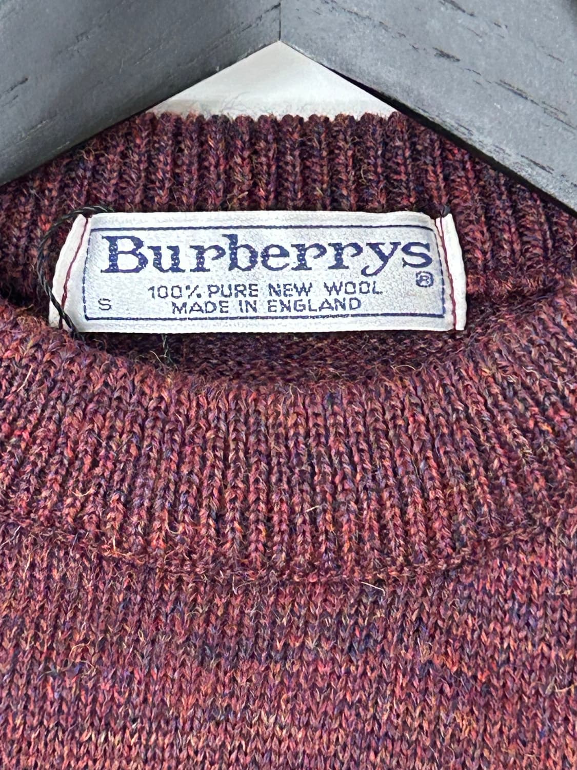 90s Burberry 버버리 울 니트 스웨터 상품이미지7