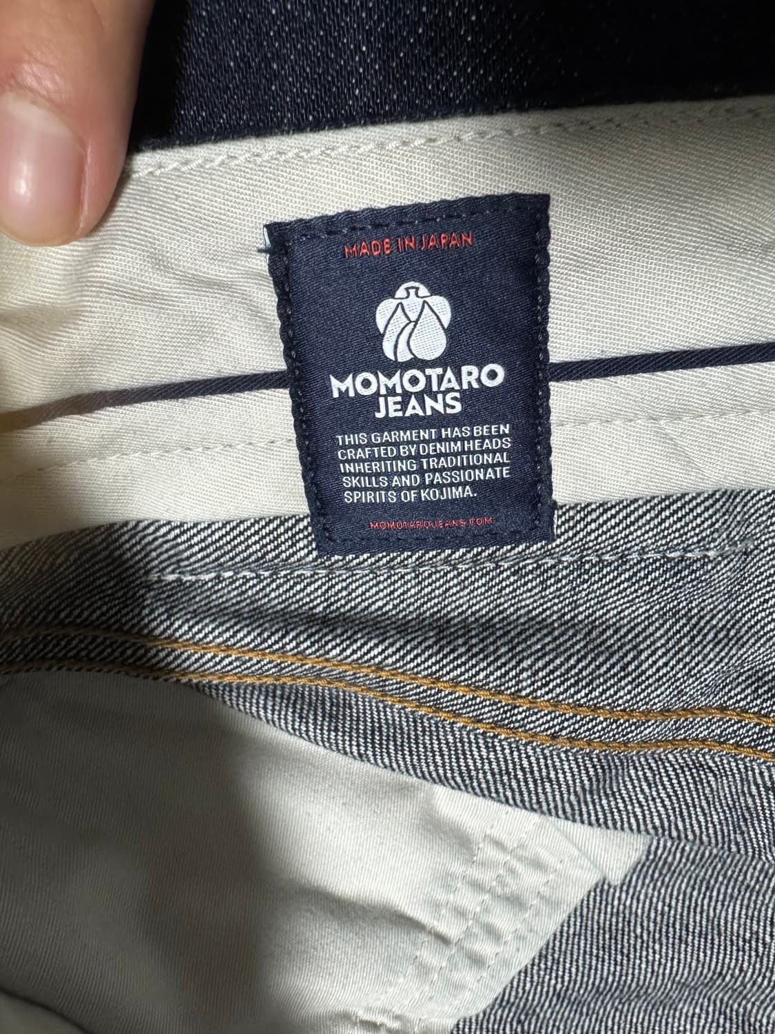 모모타로진 스탠다드 스트레이트 셀비지 데님 상품이미지3