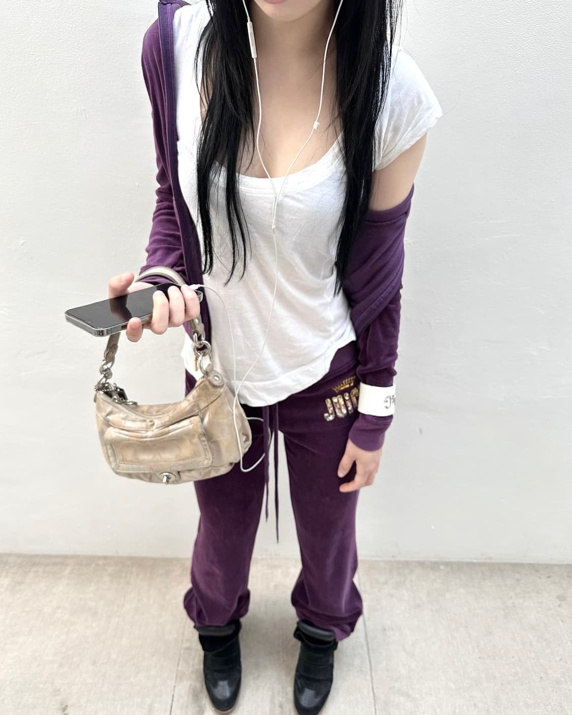 Juicy couture purple velvet set up“ 상품이미지2