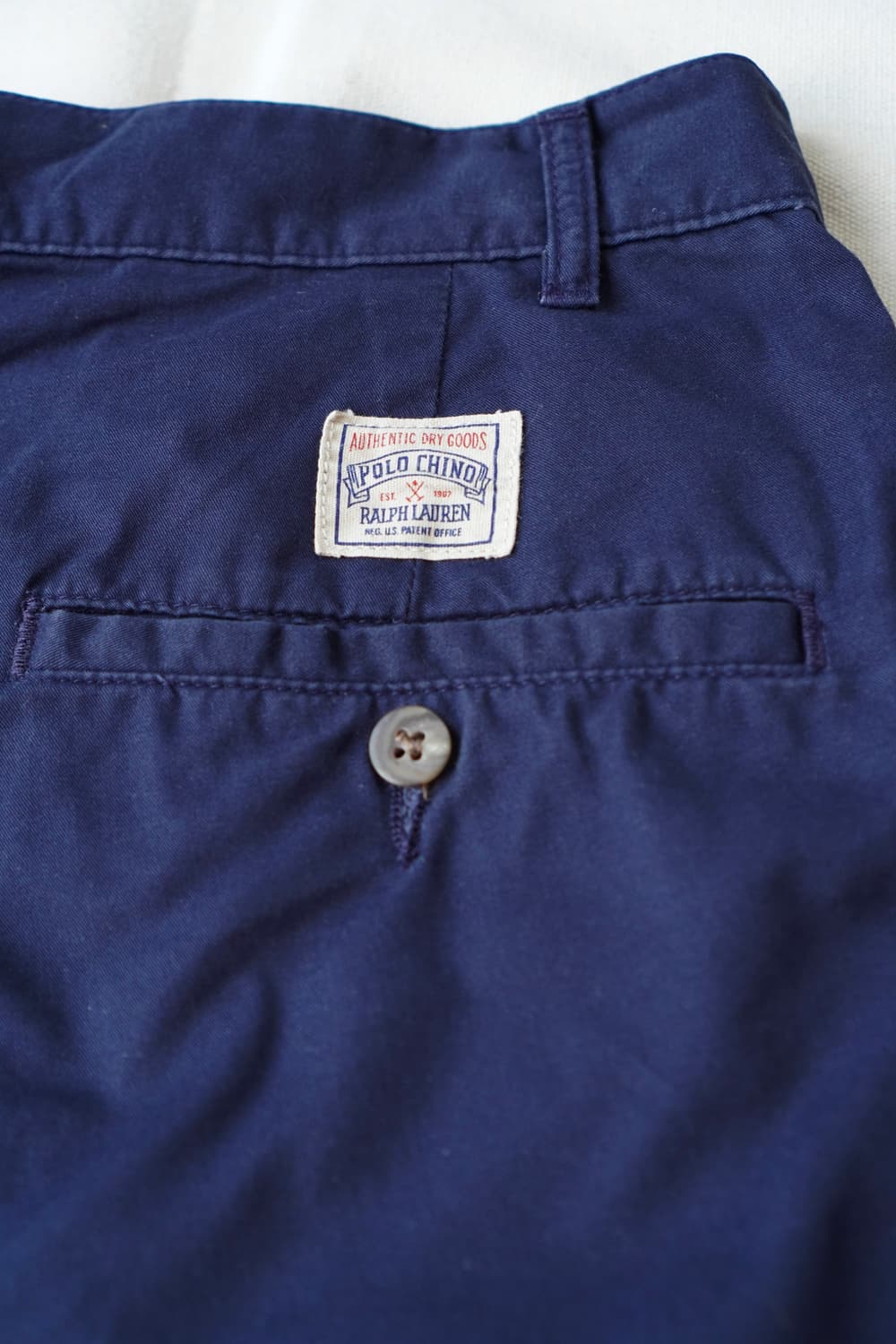 폴로 랄프로렌 더블 플리츠 치노 쇼츠 네이비 31 made in USA 상품이미지2
