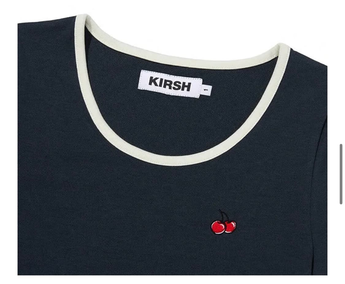 스몰 체리 라운드넥 드레스-다크네이비 상품이미지2