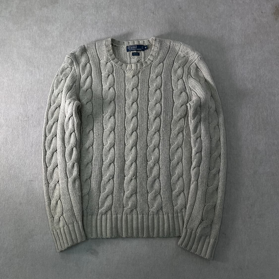 100 폴로 랄프로렌 실크 꽈배기 니트 상품이미지1