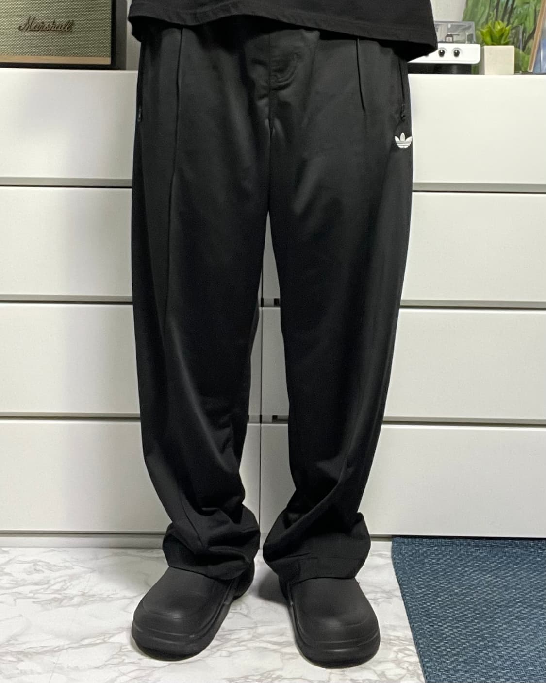 L 아디다스 파이어버드 블랙 트랙팬츠 상품이미지2