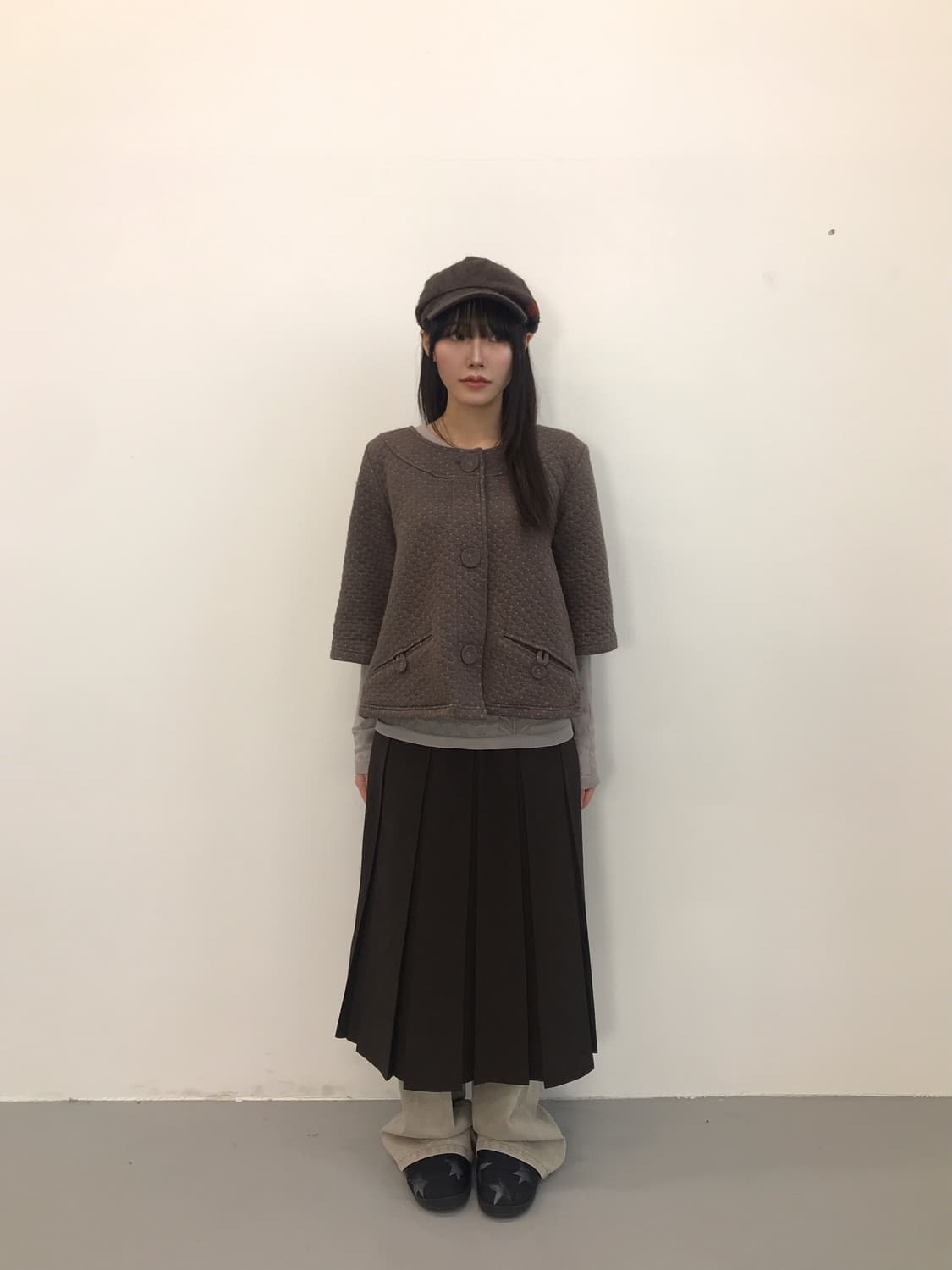 Jpn Brown Round Neck Jacket 상품이미지2