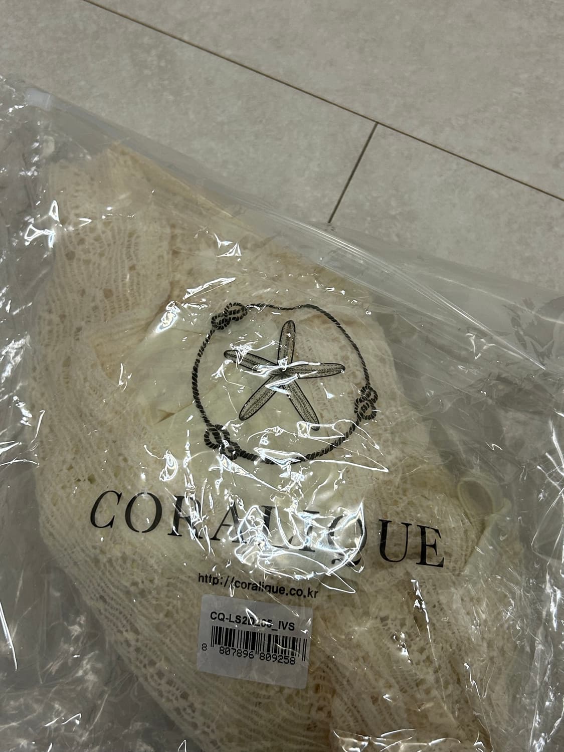 택o)코랄리크 백 스트링 크로셰 모노키니 아이보리 상품이미지6