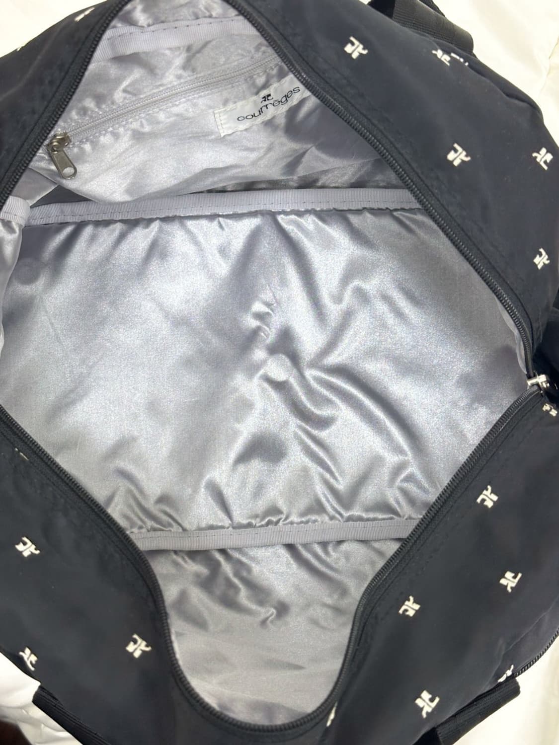 courreges / 꾸레쥬 블랙 로고 보스턴백  상품이미지8