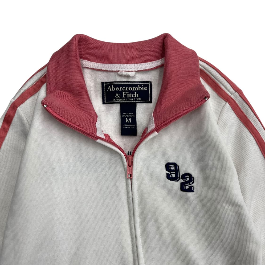 아베크롬비 딸기우유맛 라인 화이트 집업 M ( 여성용 ) 상품이미지5