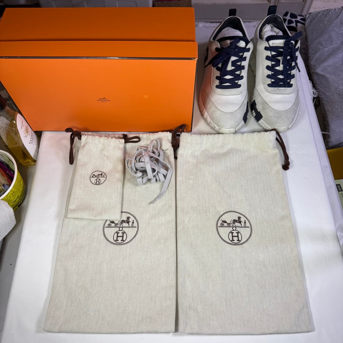 에르메스 바운싱 카프스킨 스웨이드 스니커즈 상품이미지8