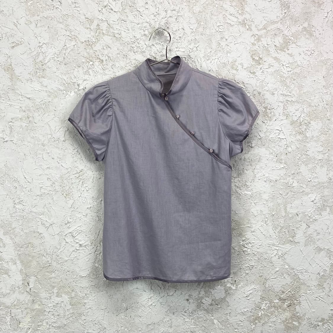 JPN VINTAGE 린넨 블렌드 치파오 숏 슬리브 탑 상품이미지1