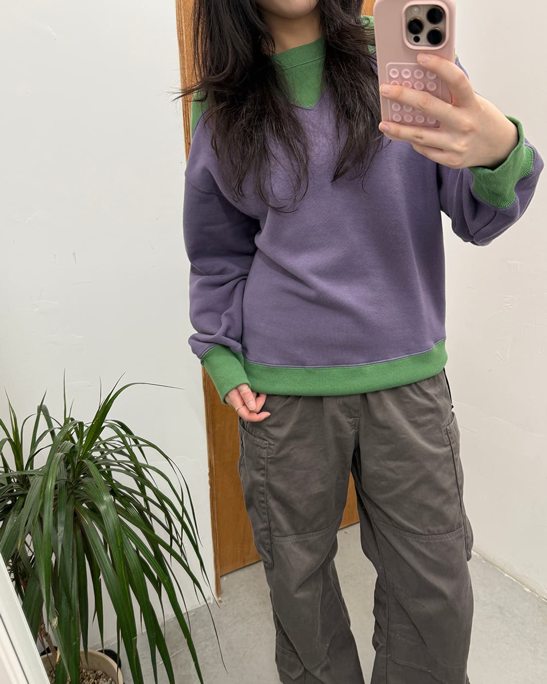 빔즈보이 BEAMS BOY 2 Tone Crew Sweat 상품이미지3