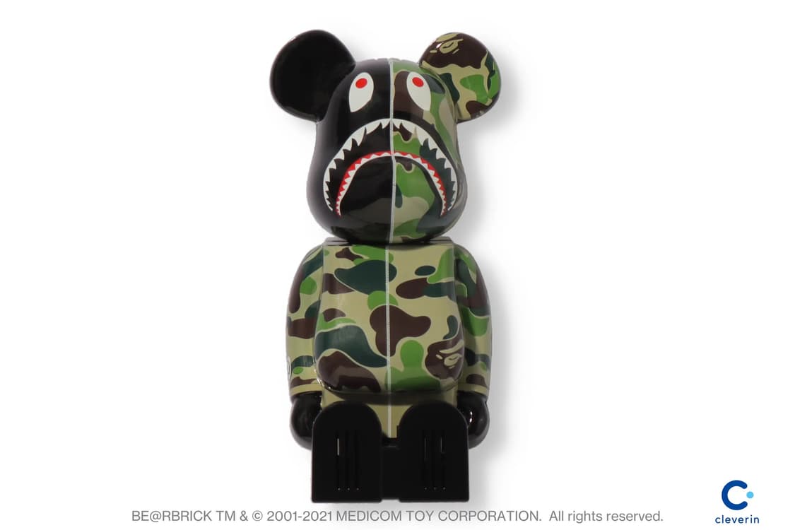 BAPE × BE@RBRICK × cleverin 베이프샤크 피규어 상품이미지1