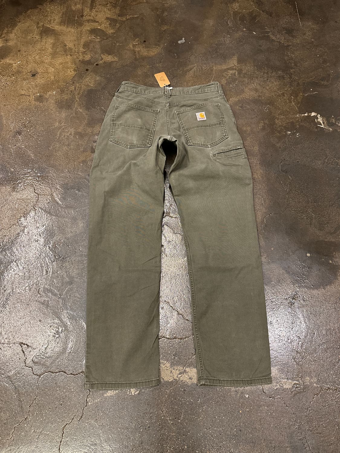 칼하트 릴렉스핏 워크팬츠 올리브 30x32 상품이미지2