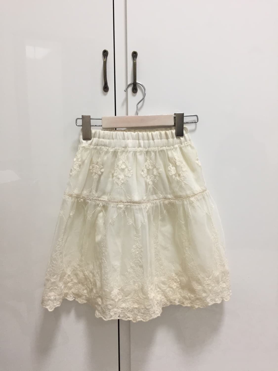 아이보리 레이스 스커트 페어리 빈티지 상품이미지2