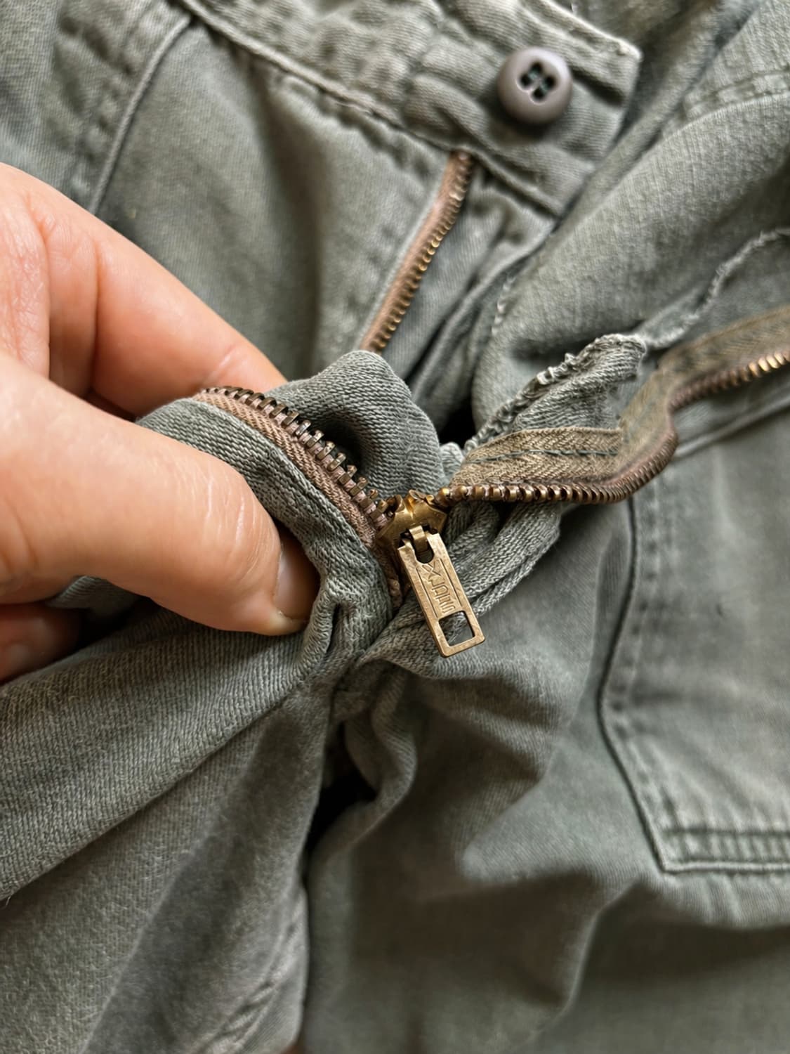 60s 미군 OG 107 퍼티그 팬츠 34" Zipper Fly 상품이미지4