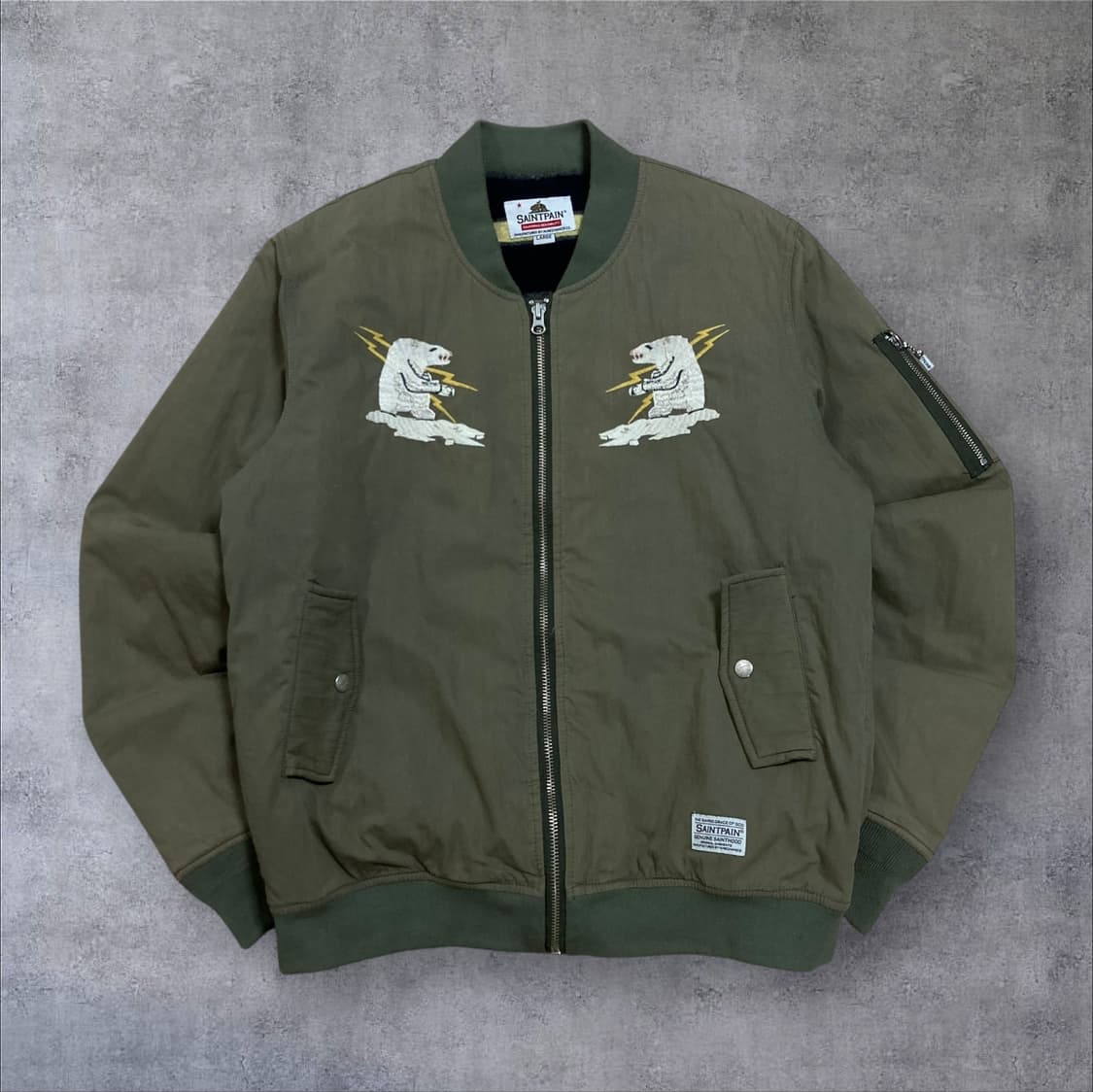 세인트페인 카키 알래스카 수베니어 MA-1 자켓 상품이미지1