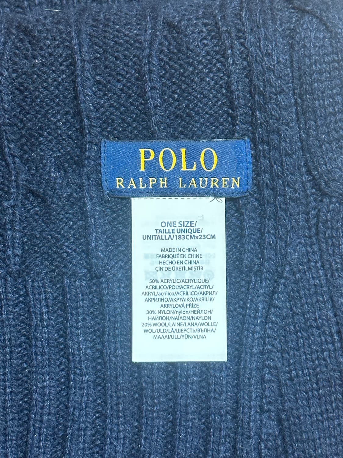 폴로 자수 목도리 상품이미지2