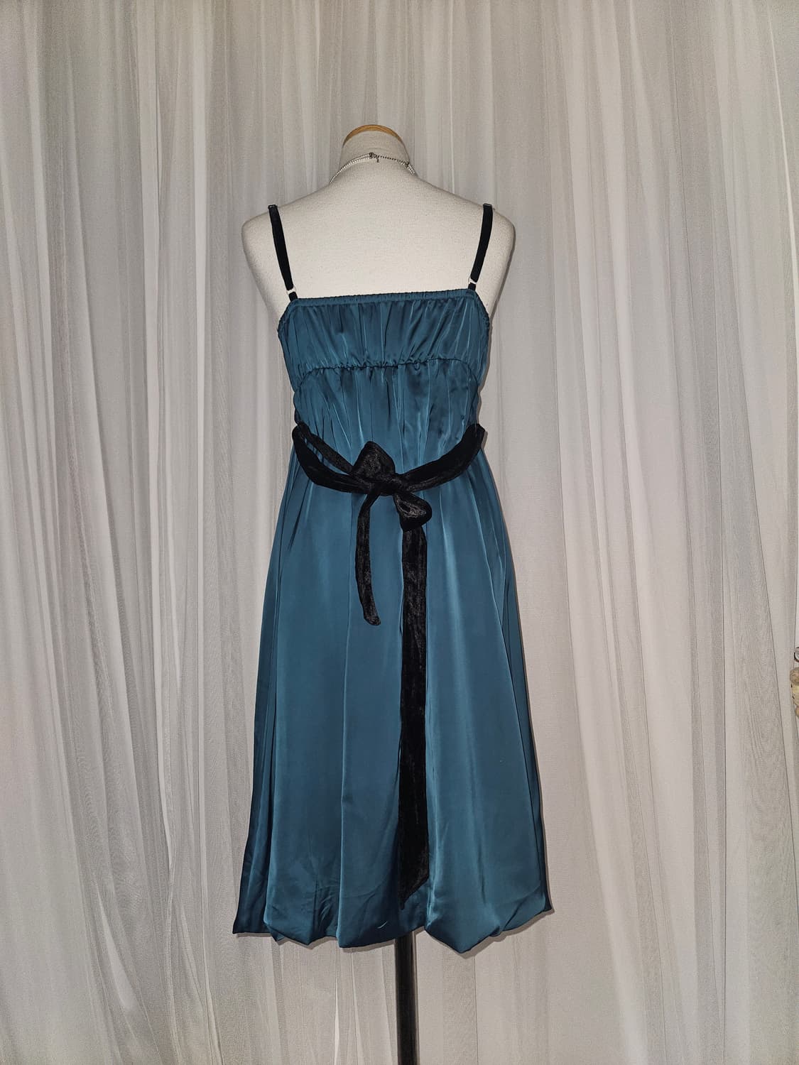 apres jour 에메랄드 그린 퍼프 드레스 상품이미지3