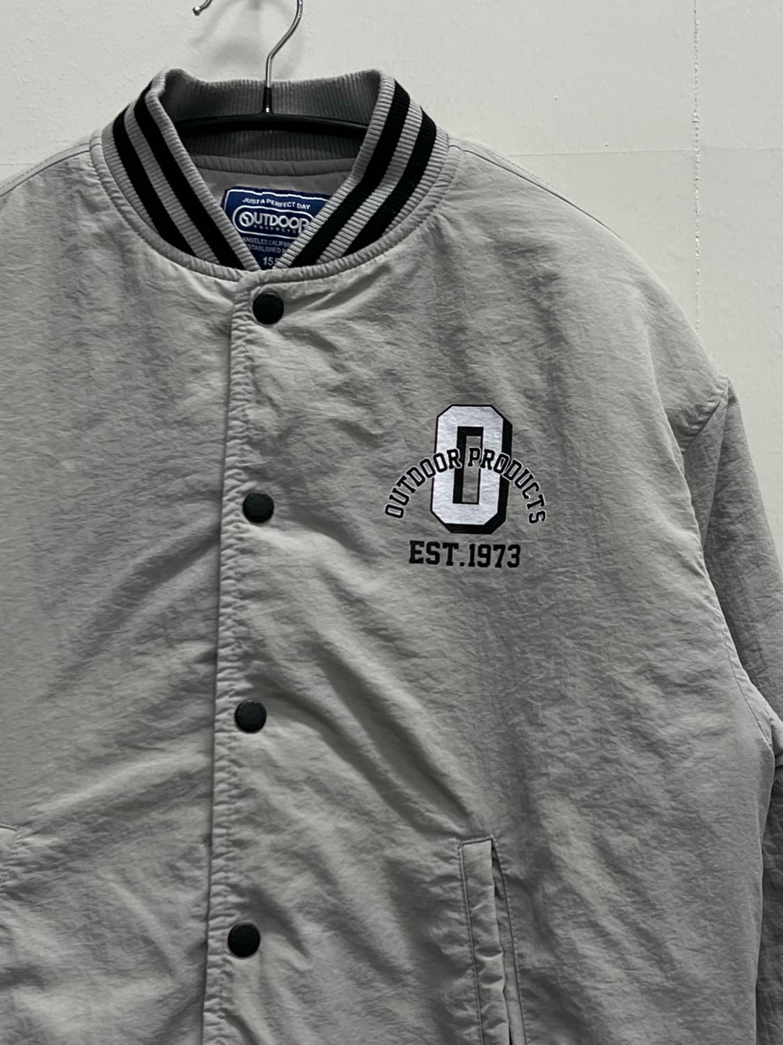 아웃도어 키즈/우먼스 바시티 패딩 점퍼 그레이 상품이미지3