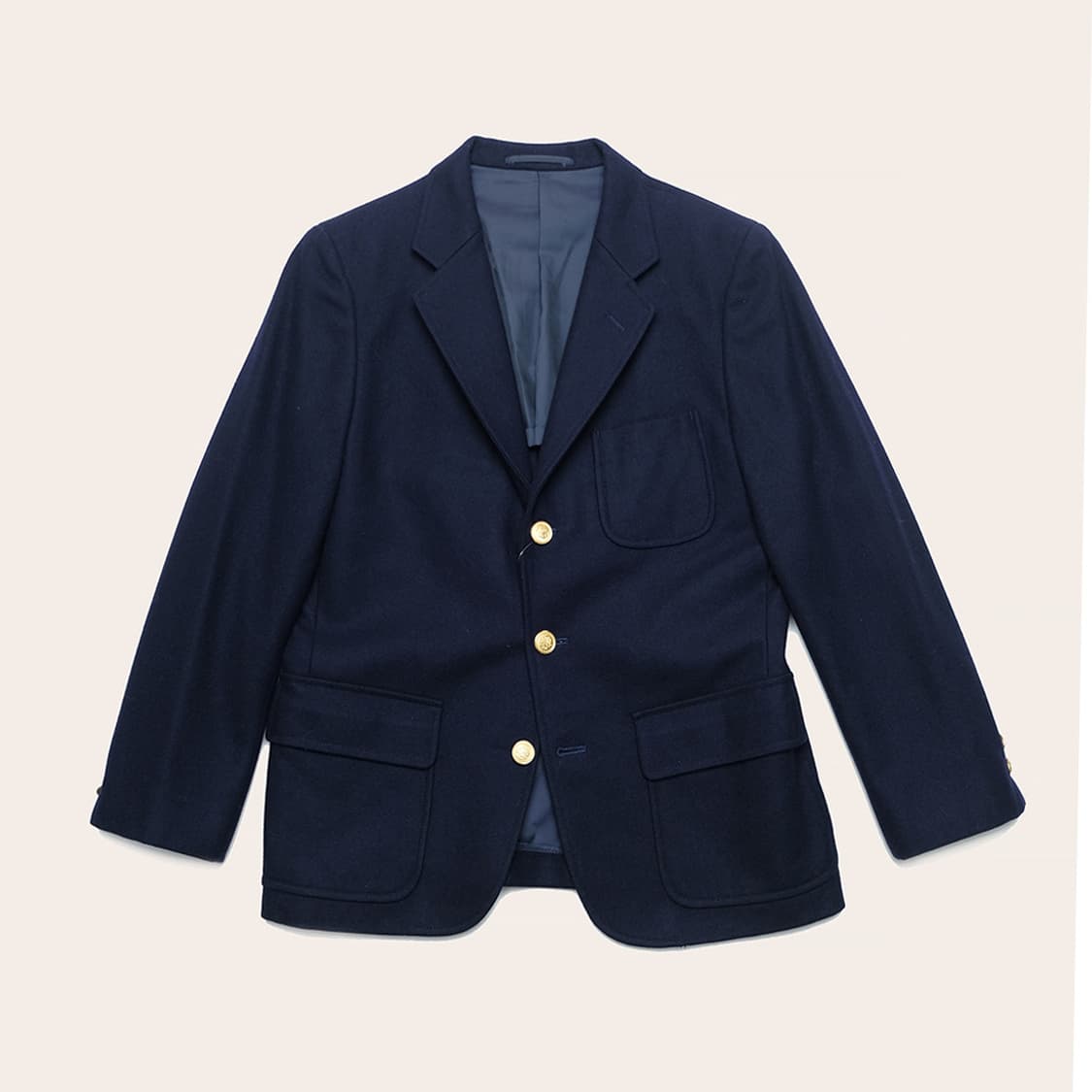 gold button 3roll2 navy blazer 상품이미지2