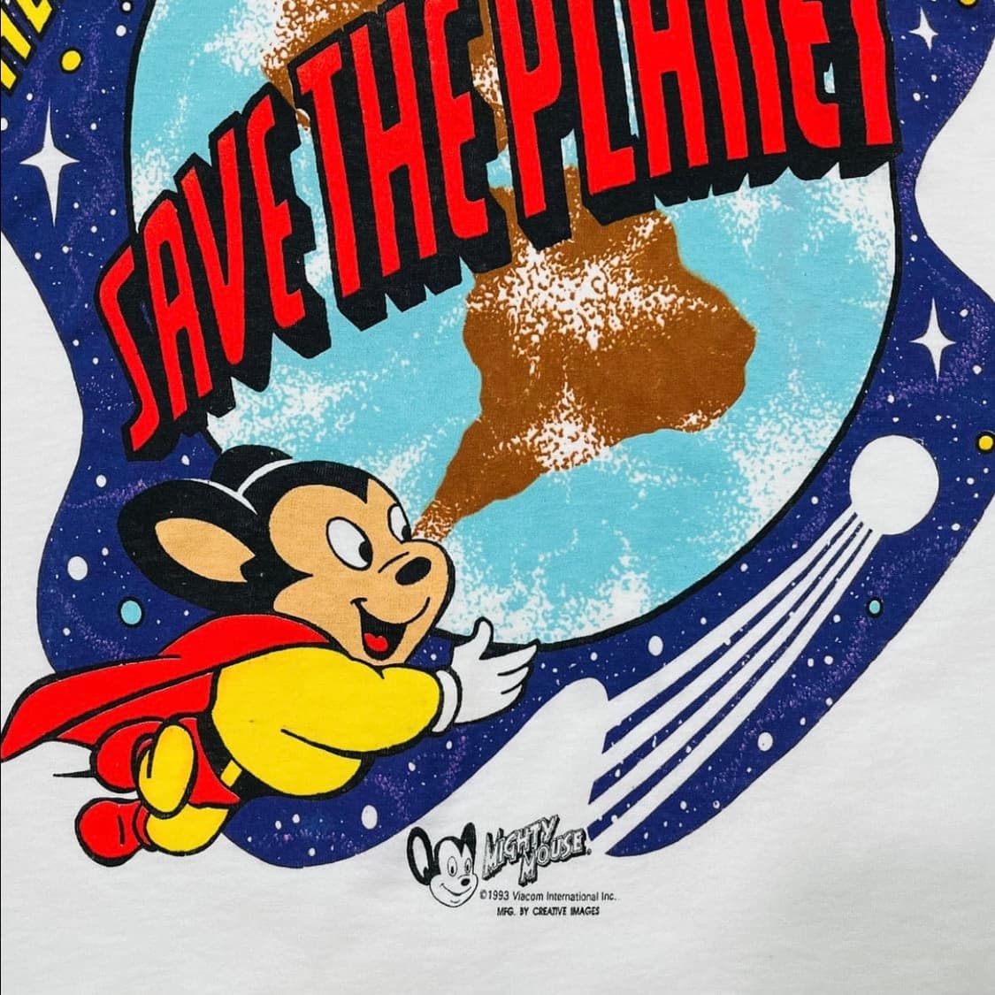 CREATIVE 90년도 마이티 마우스 아카이브 티셔츠 상품이미지3