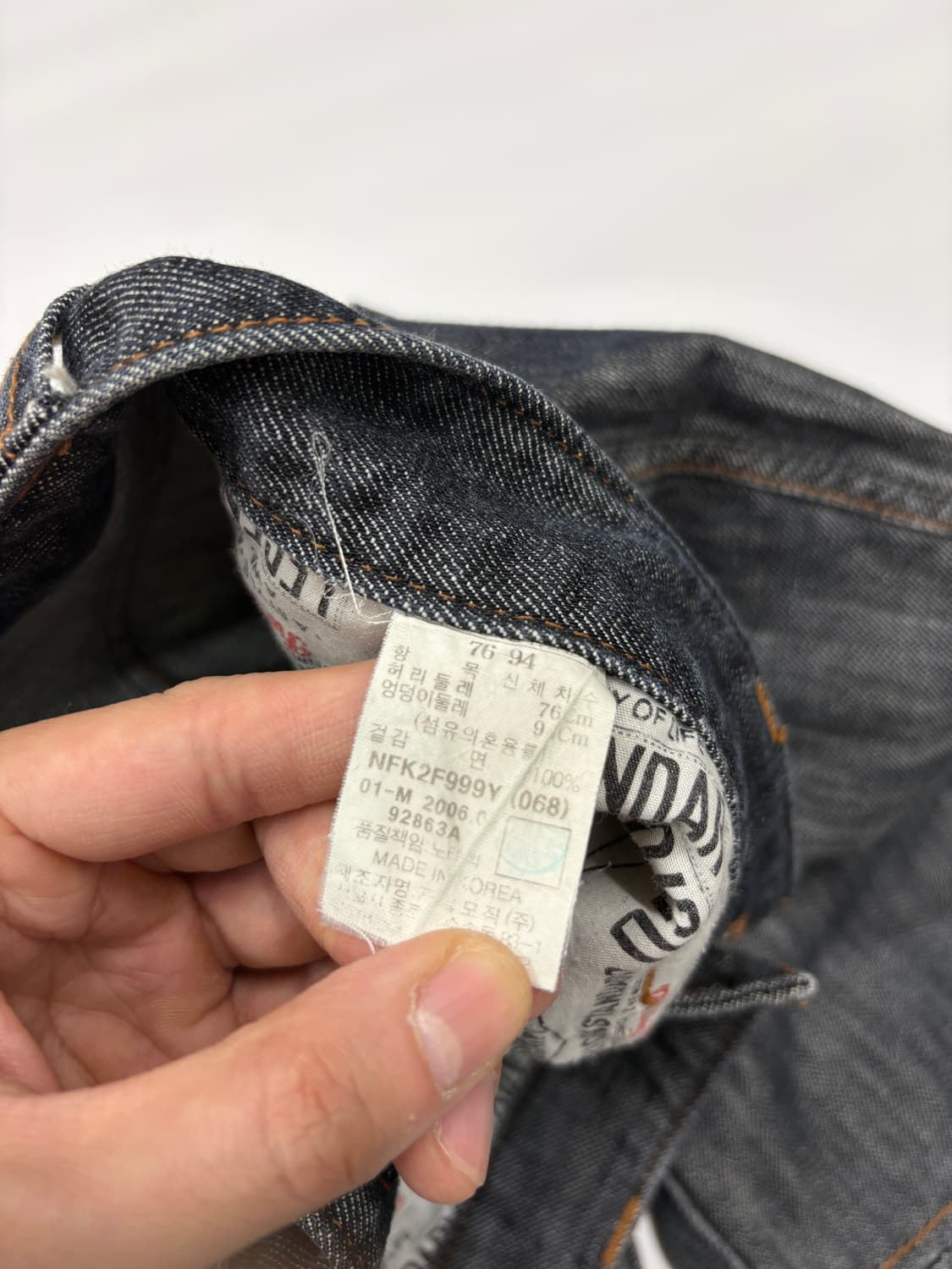 FUBU 후부 컬렉션 워싱 데님 청바지 상품이미지7