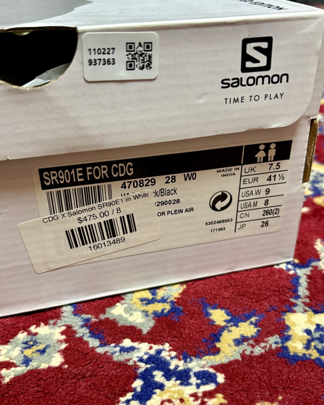 (260) 살로몬 X 꼼데가르송 옴므 플러스 SR901E 상품이미지4