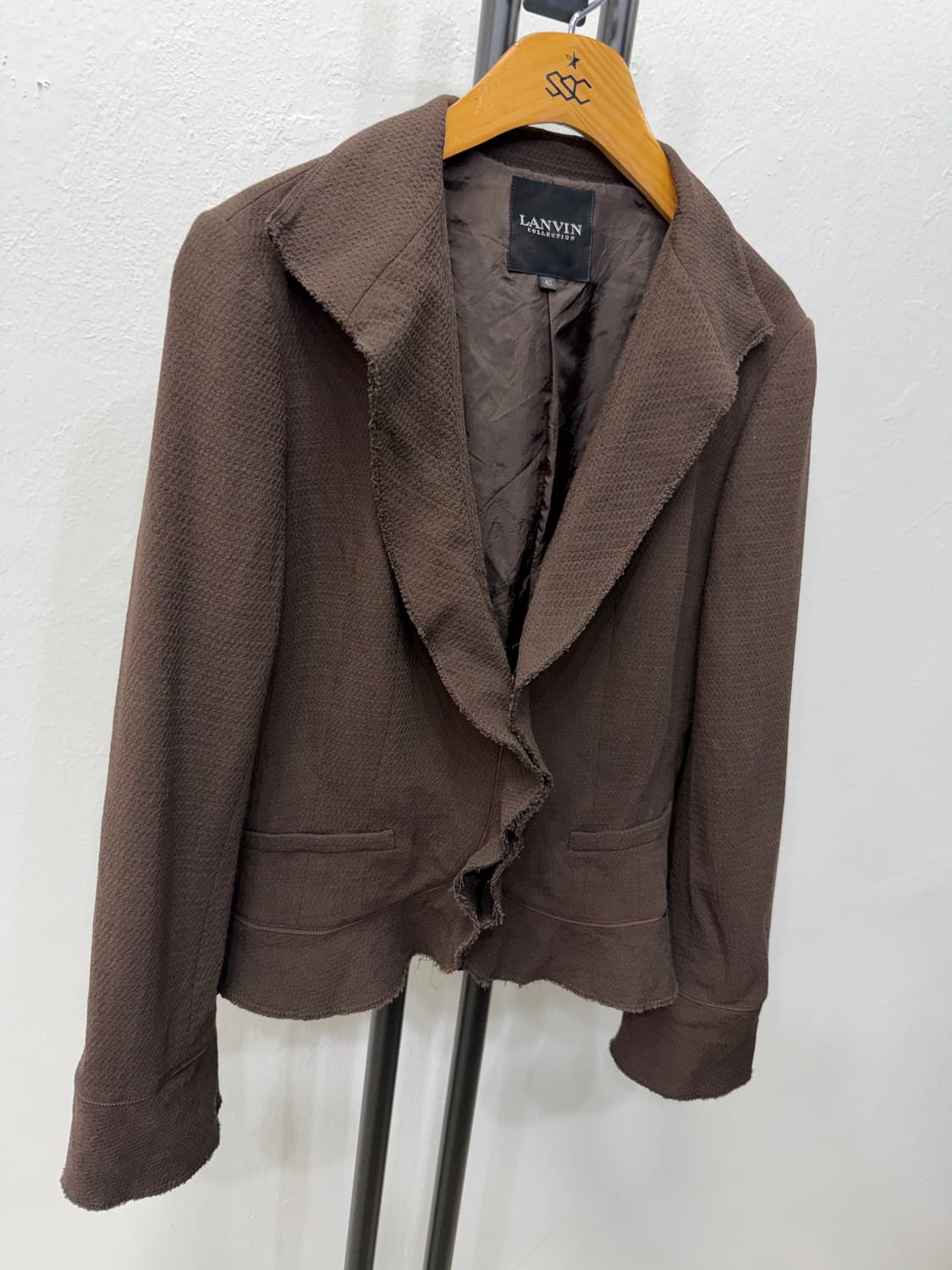 정품) LANVIN 랑방 브라운 자켓 40사이즈  상품이미지2