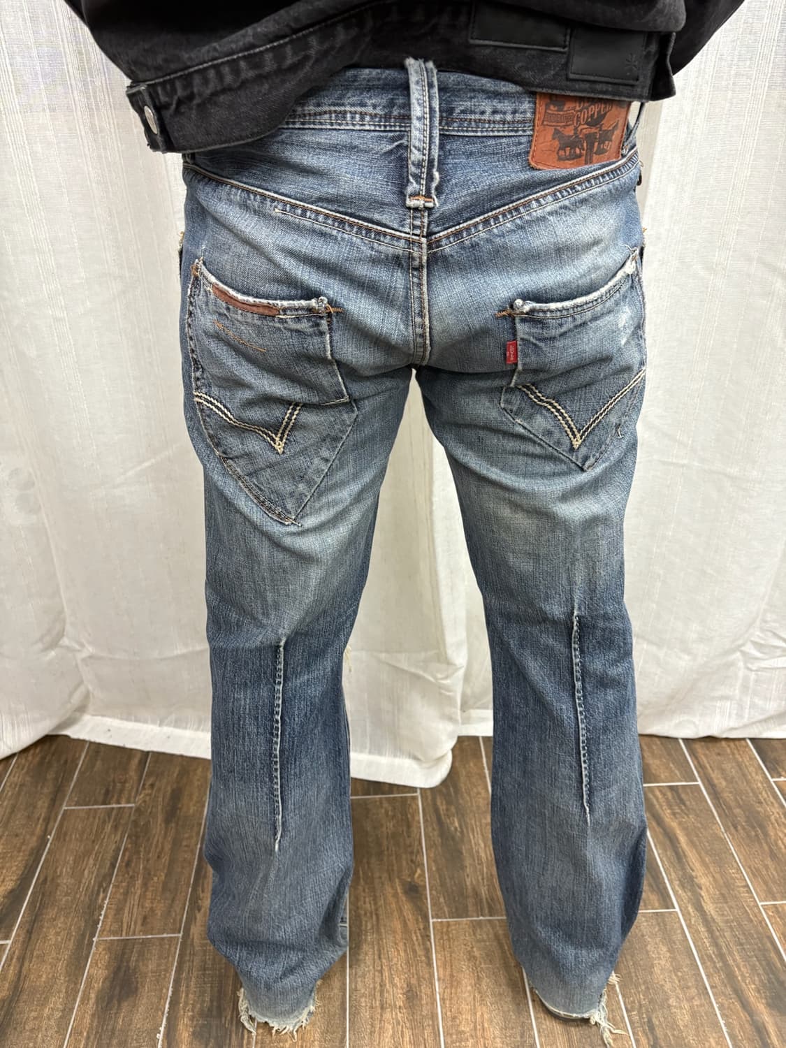 리바이스 copper 빈티지 워싱 웨스턴 부츠컷 데님 팬츠 상품이미지5