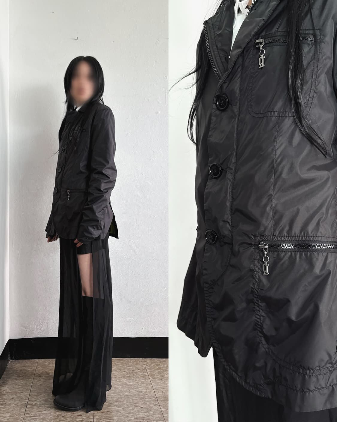 존갈리아노 11SS 나일론 블레이져 자켓 상품이미지1