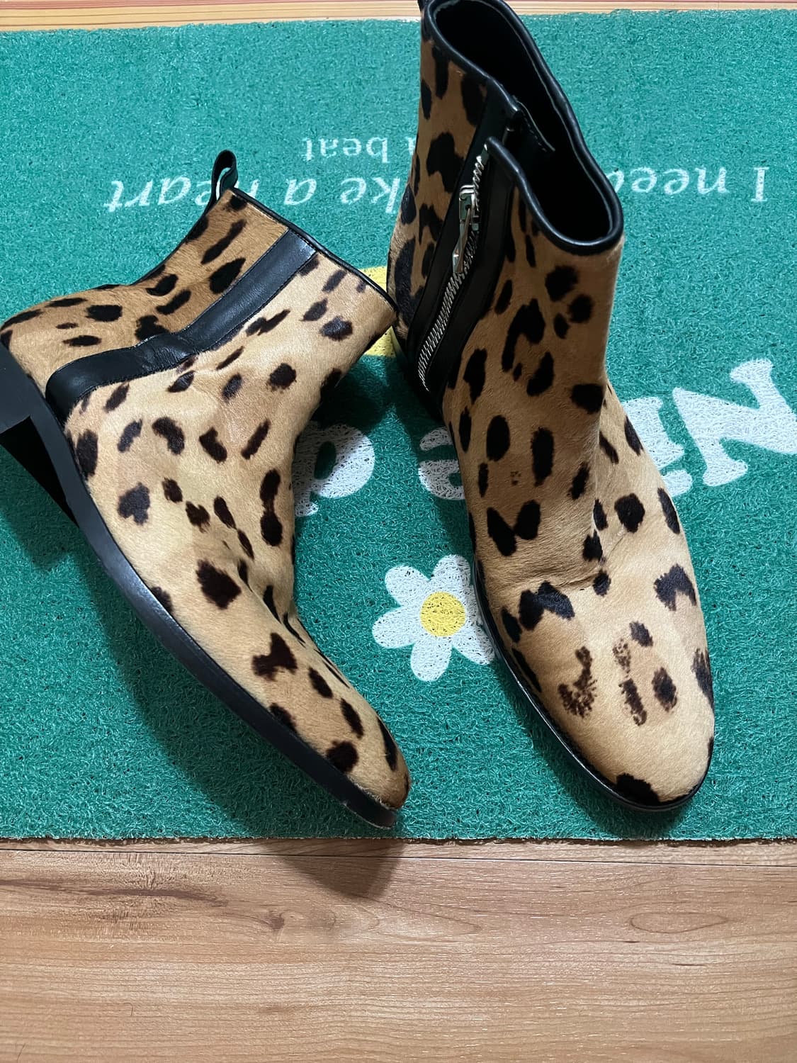 발망 정품 송치 레오파드 부츠 상품이미지1