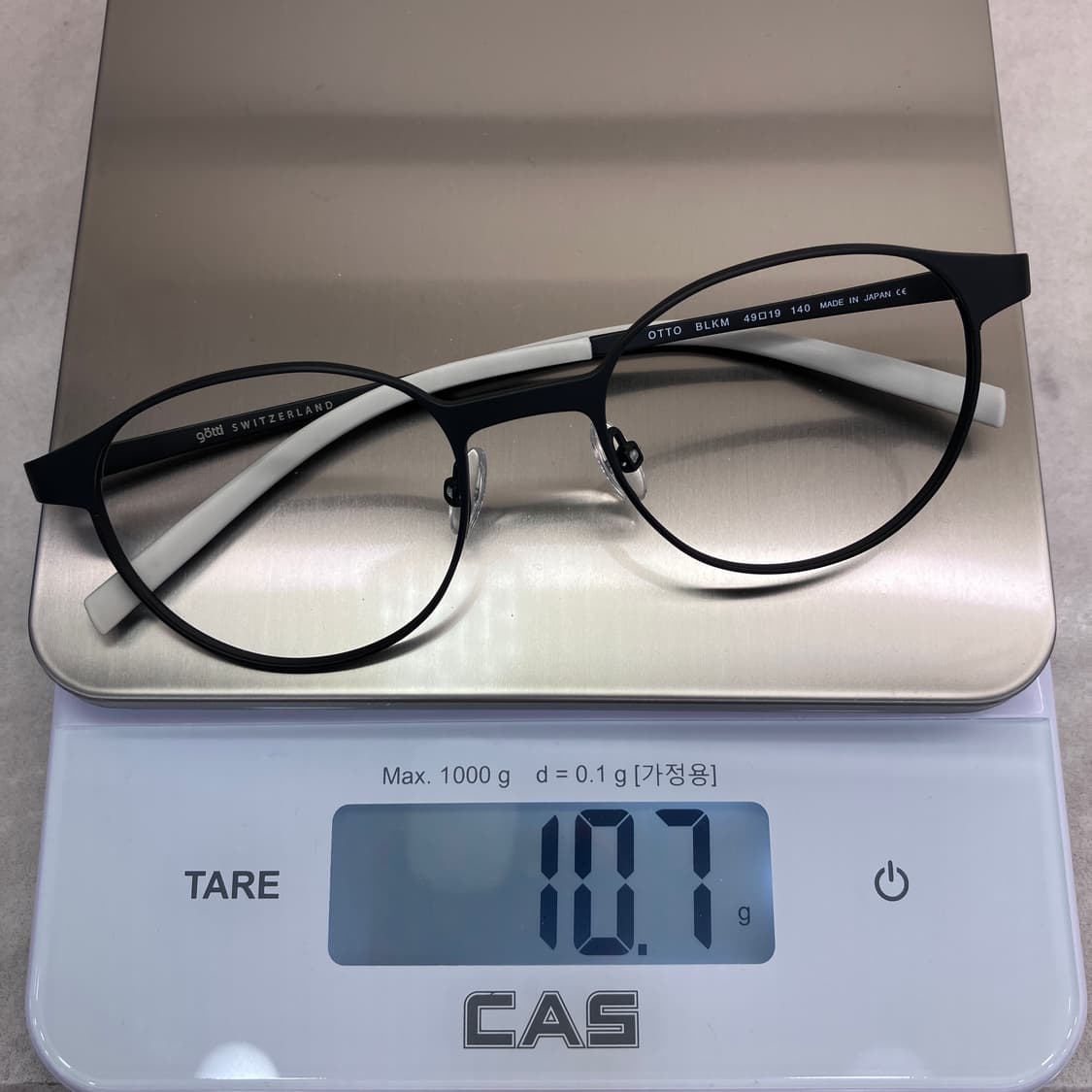 C87 고띠 gotti 블랙 라운드 뿔테 안경 상품이미지8