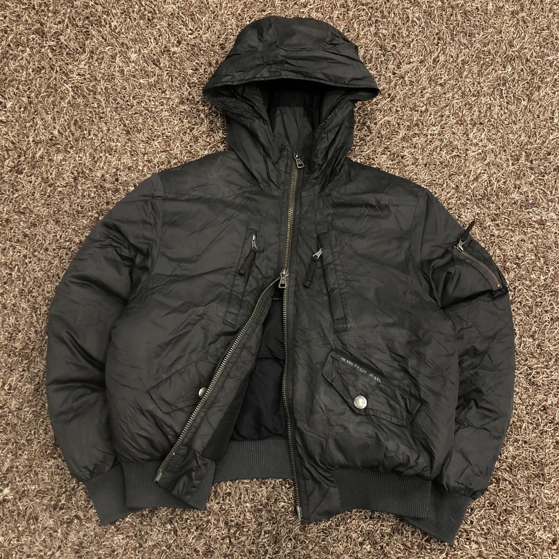 캘빈클라인 투웨이 봄버 MA-1 플라이트 후드 항공 점퍼 상품이미지3