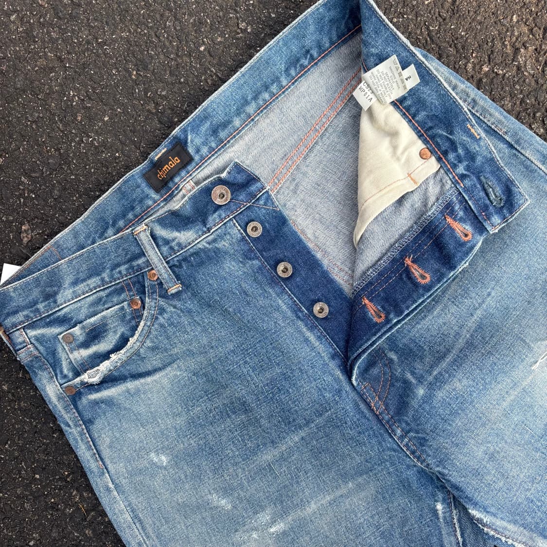 일본 치말라 셀비지 데님 팬츠 상품이미지6