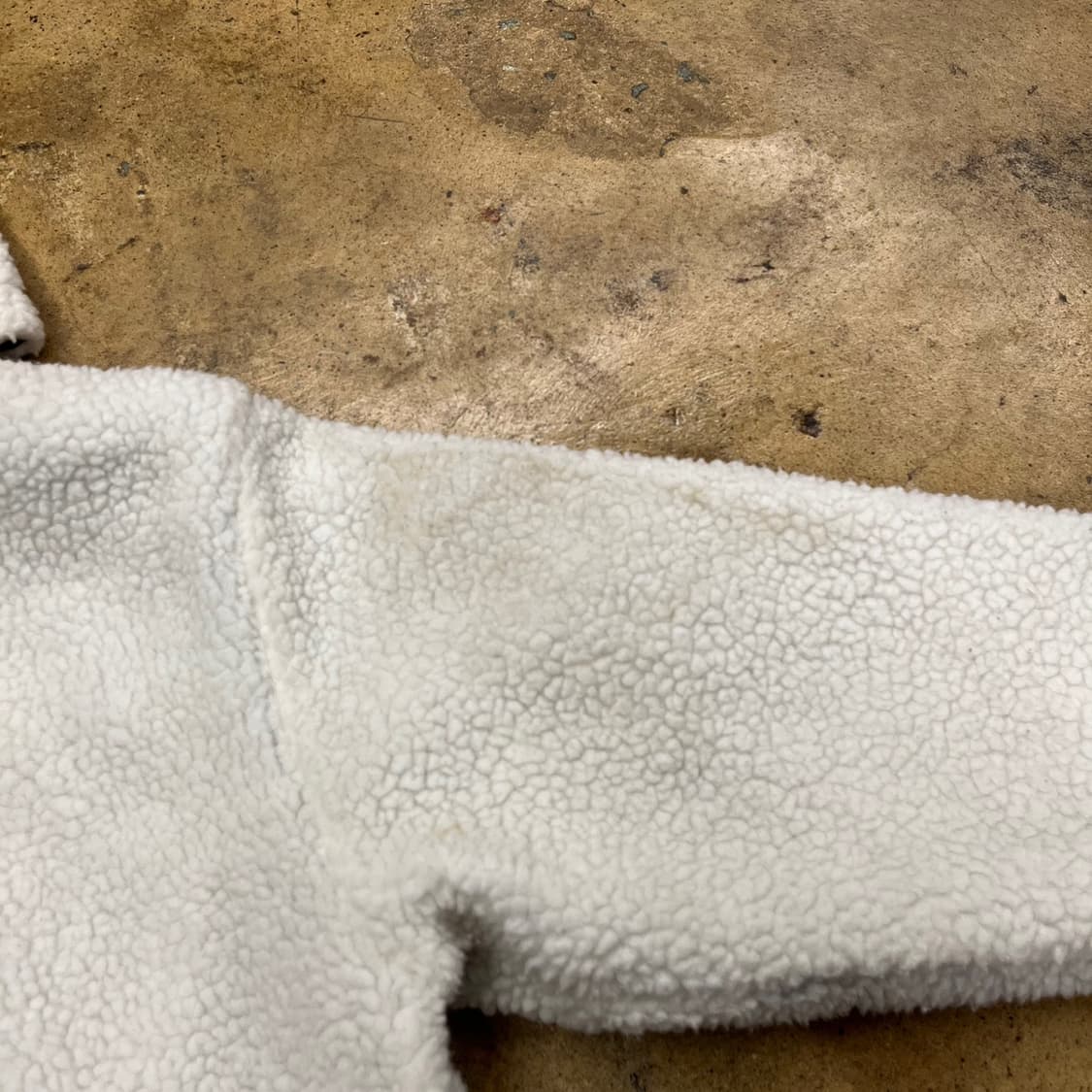 [정품/95] 뉴에라 화이트 뽀글이 카키 양면 후드집업 b19 상품이미지5