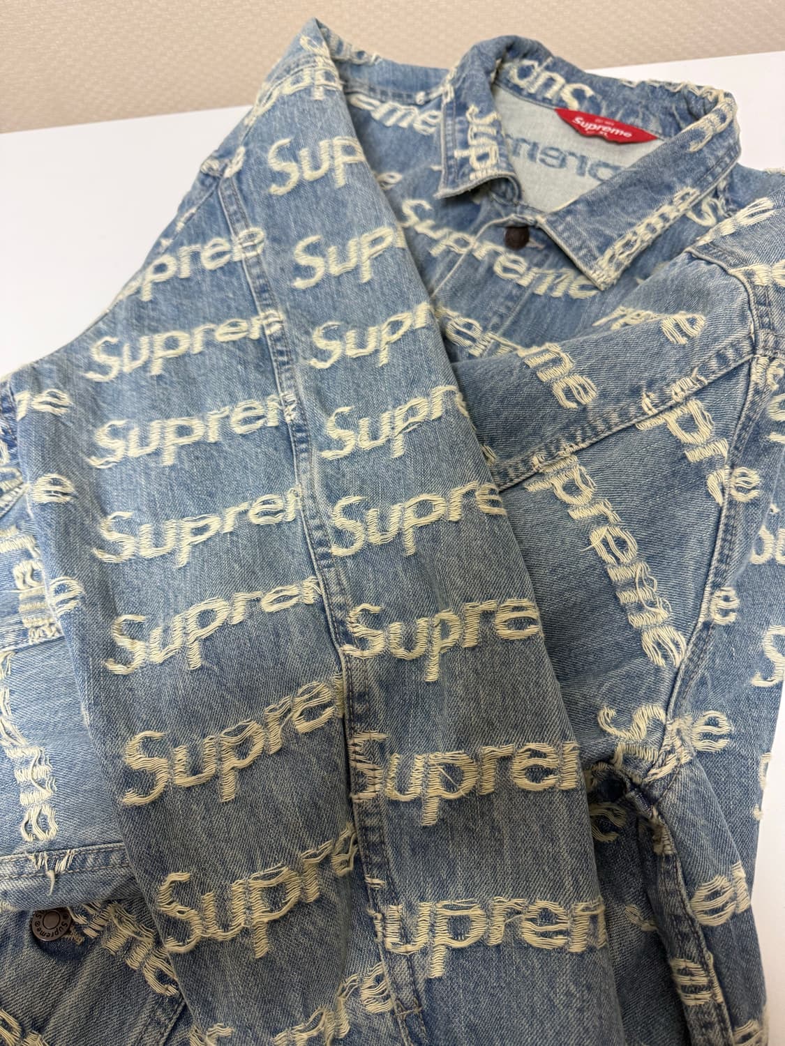 슈프림 프레이드로고 자켓 상품이미지2