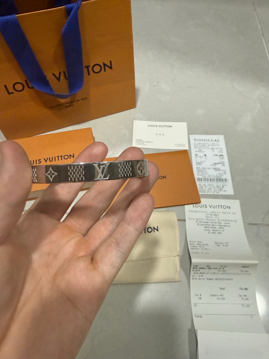 [당일출고,풀박스] 루이비통 다미에 뱅글 팔찌 상품이미지1