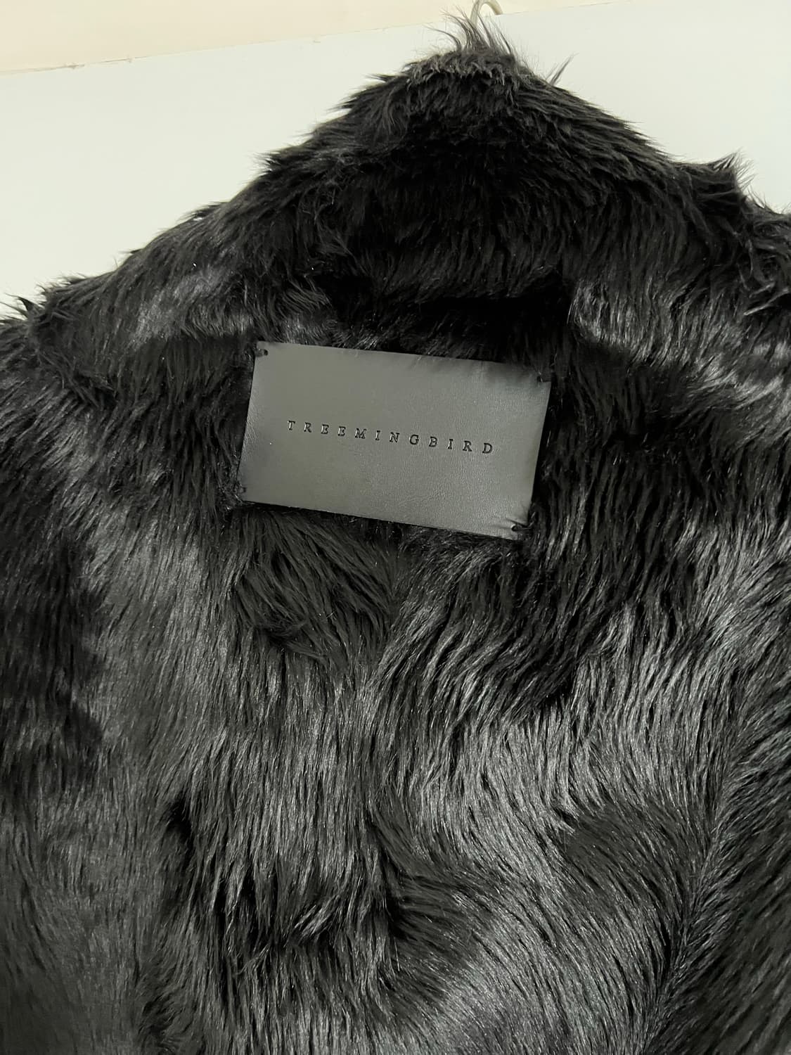 [트리밍버드]하이넥 퍼 자켓 블랙 상품이미지9