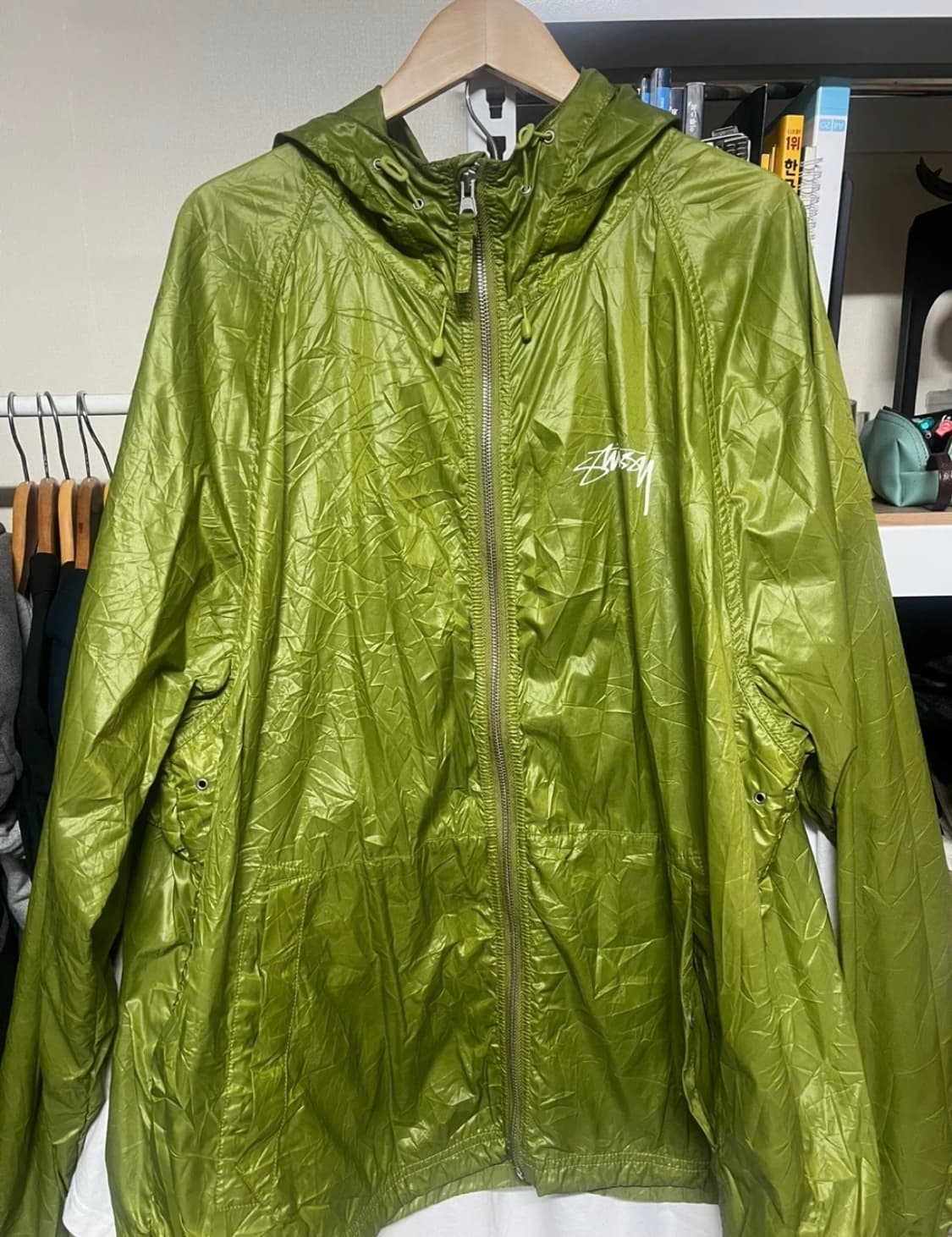 스투시 비치 쉘 링클 나일론 자켓 리자드 상품이미지1