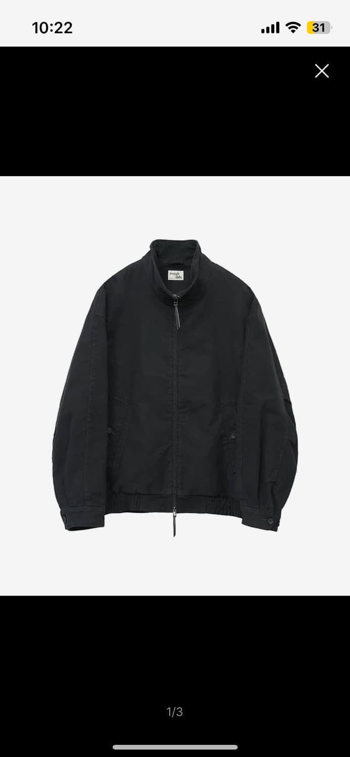 25fw 러프사이드 Workaday Blouson Black 상품이미지1