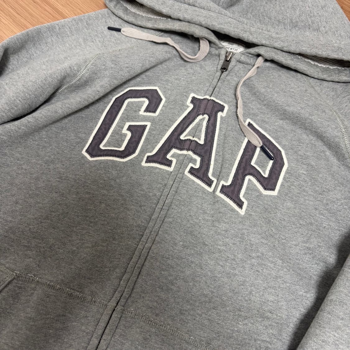 갭 GAP 빈티지 회색 그레이 기모 후드집업 후집 판매합니다 상품이미지2