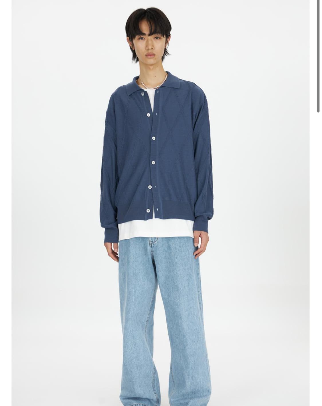 유스 아가일 가디건 m 상품이미지1