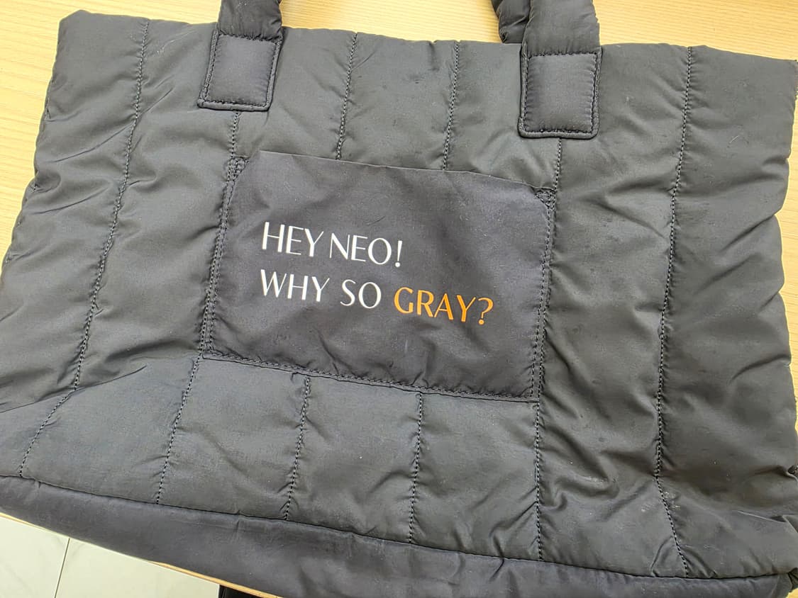 메종키츠네 x 라네즈 패딩백 그레이 상품이미지5