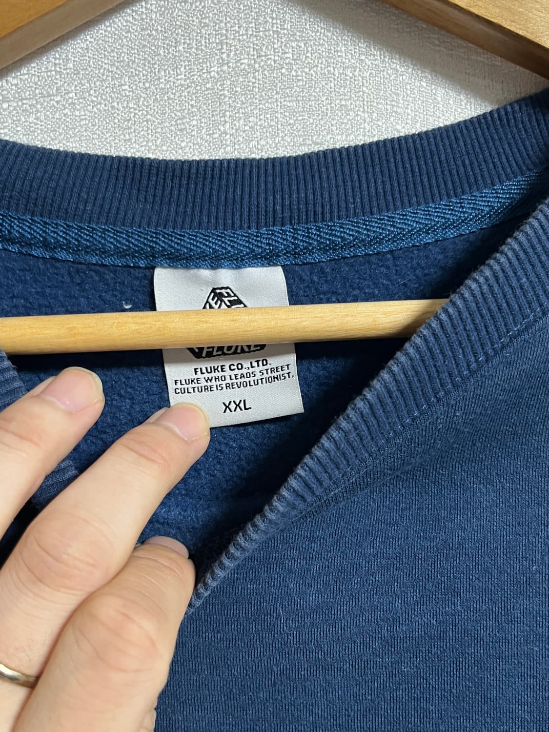 플루크 오버핏 맨투맨 티셔츠 2XL 상품이미지5