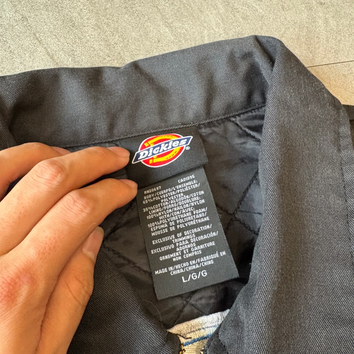 디키즈 아이젠하워 누빔 블랙 워크 자켓 상품이미지5