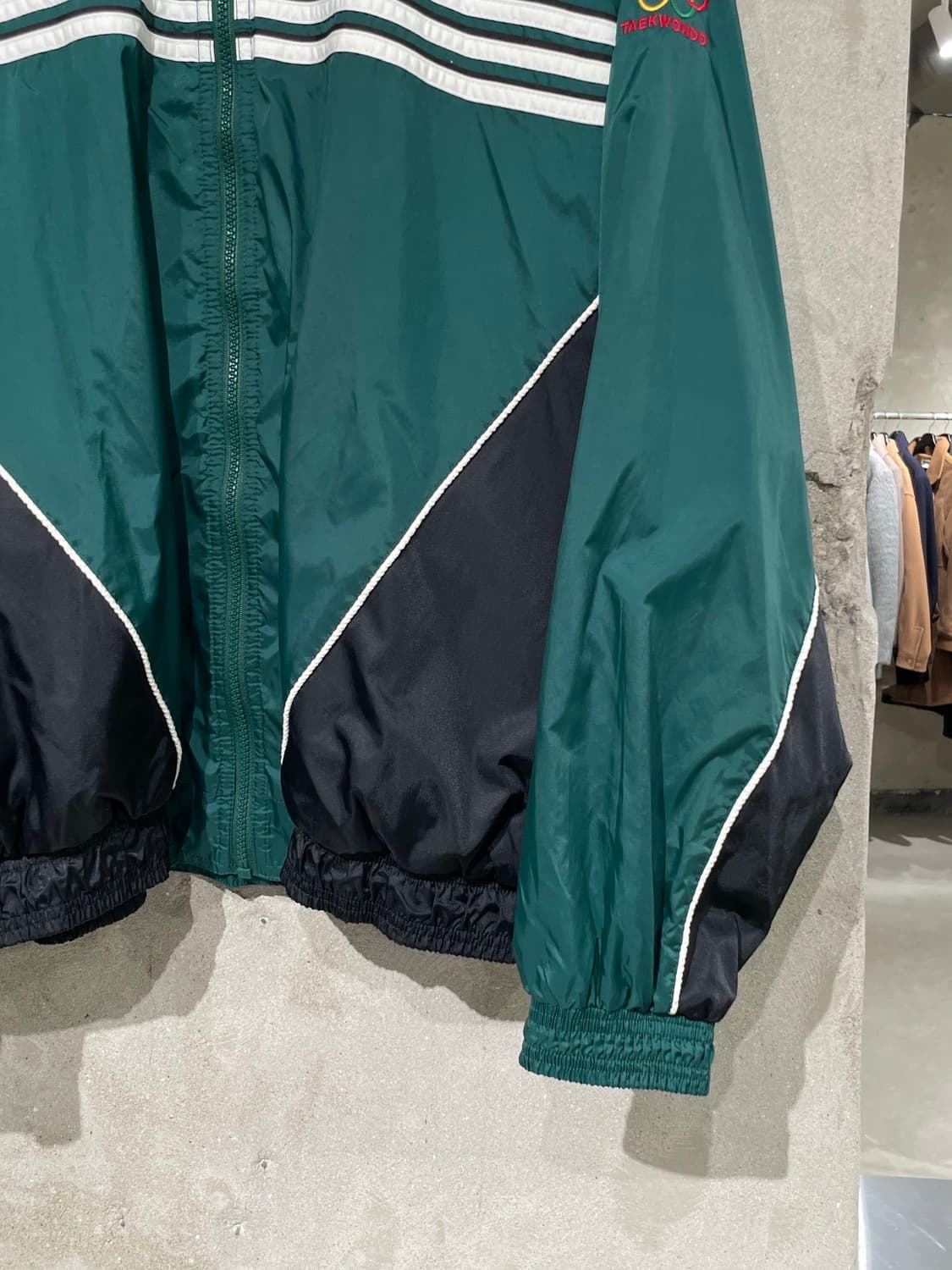아디다스 그린 usa 태권도 유니온 엠블럼 트랙 자켓 상품이미지5