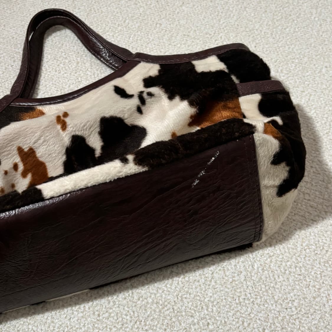 빈티지 갸루 y2k 카우 패턴 숄더백 상품이미지6