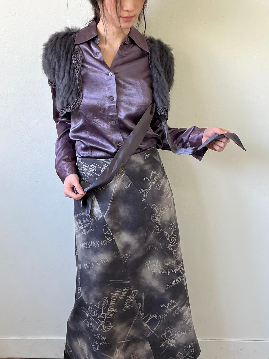 INTERPLANET 래빗 퍼 베스트 상품이미지6