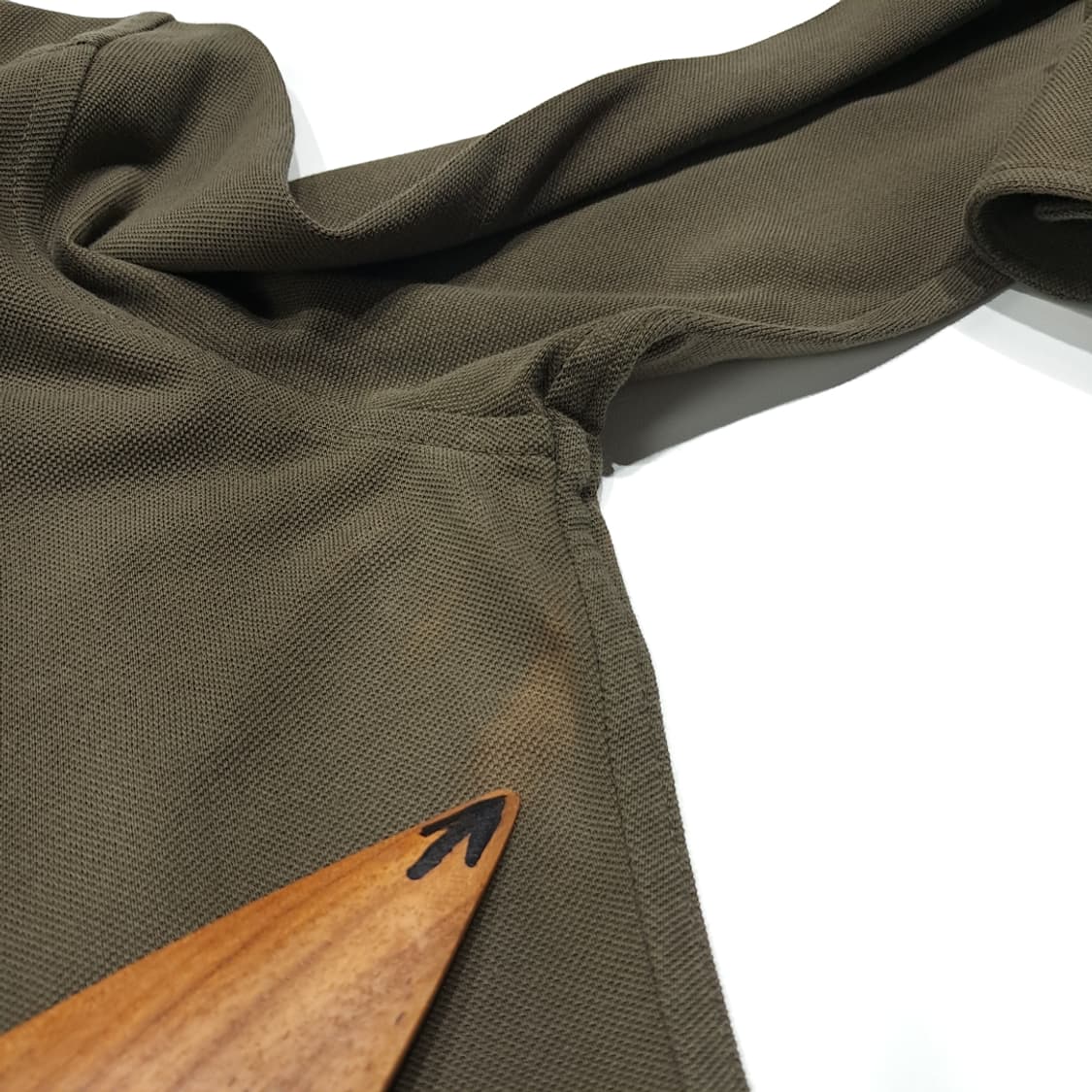 CK069 XL 폴로  버튼다운 올리브브라운 니트 옥스포드 셔츠 남방 상품이미지7